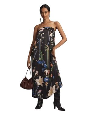 Corey Lynn Calter Strapless Maxi Dress Size XL  New With Tag Floral